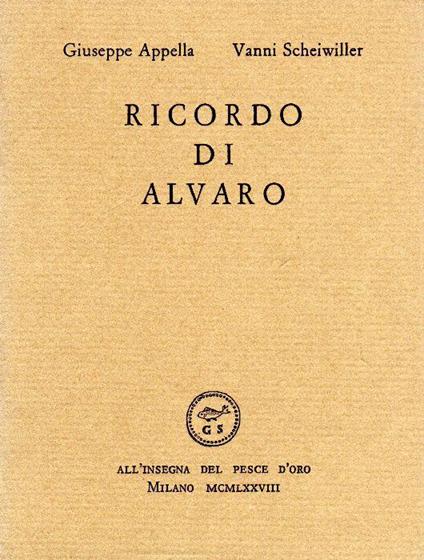 Ricordo di Alvaro - copertina