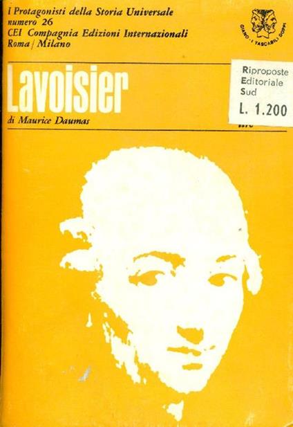 Lavoisier - Stendhal - Maurice Daumas - copertina