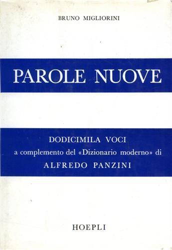 Parole nuove - Bruno Migliorini - copertina