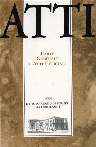 Atti. Parte Generale e Atti Ufficiali. N. 151 - copertina