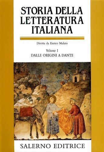 Storia della Letteratura Italiana. Vol.I: Dalle Origini a Dante - copertina