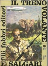 Il treno volante - Emilio Salgari - copertina