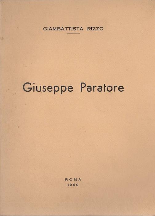 Giuseppe Paratore - Giambattista Rizzo - copertina