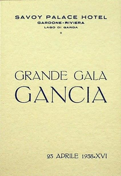 Savoy Palace Hotel: Gardone-Riviera: Lago di Garda - copertina