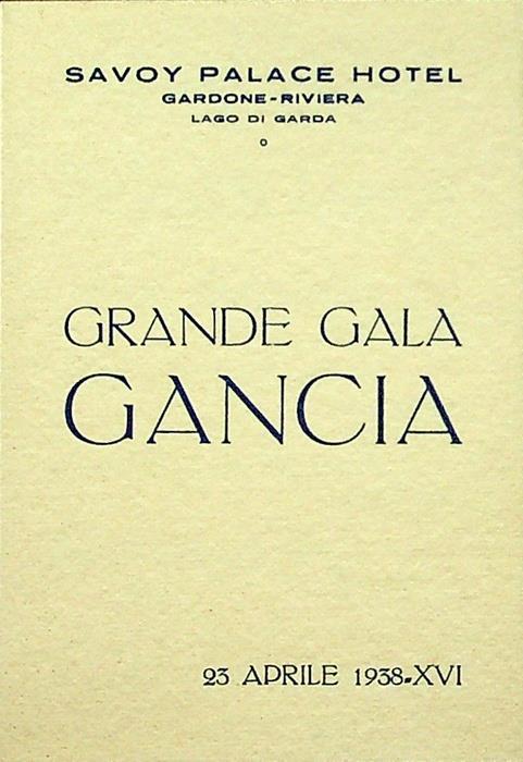 Savoy Palace Hotel: Gardone-Riviera: Lago di Garda - copertina