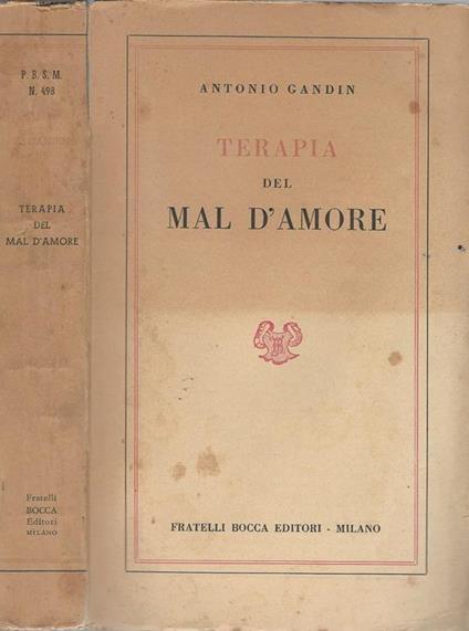 Terapia Del Mal D'Amore - Antonio Gandin - copertina