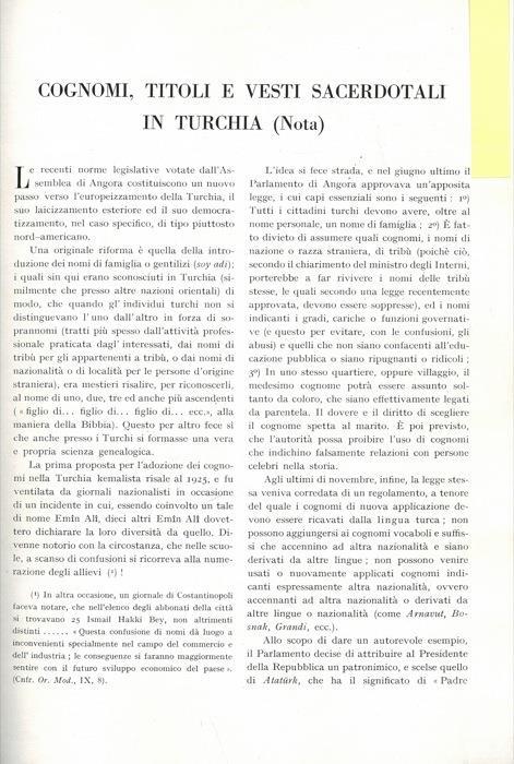Cognomi, titoli e vesti sacerdotali in Turchia - Santi Nava - copertina