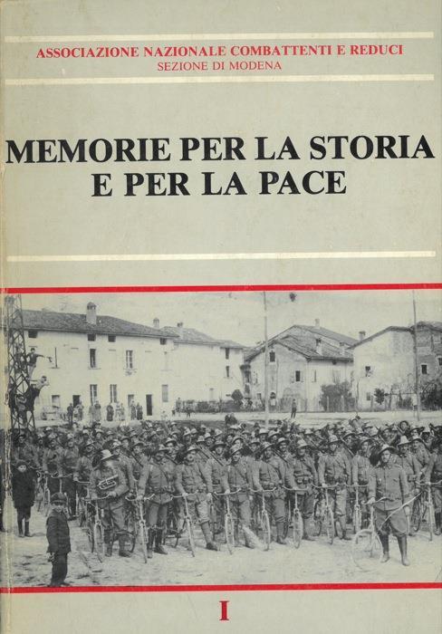 Memorie per la storia e per la pace. I - Tullio Ferrari - copertina