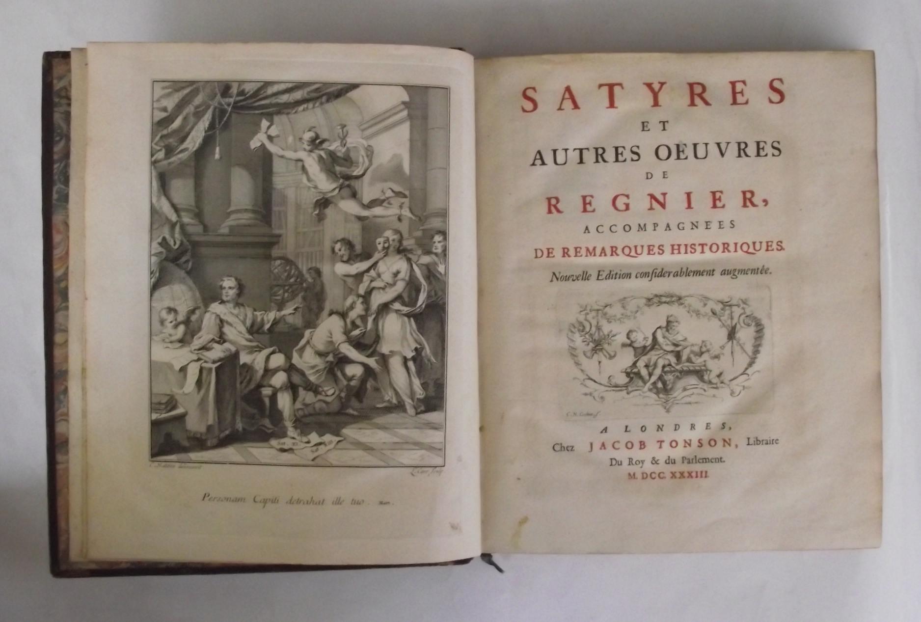 Les satyres et autres oeuvres… accompagnées de remarques historiques…