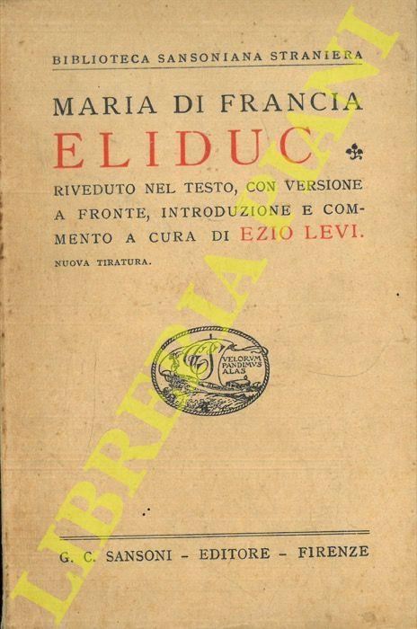 Eliduc - Maria Di Francia - copertina