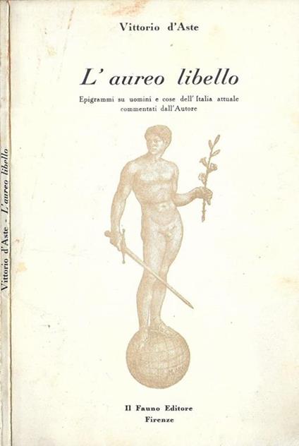 L' aureo libello - Vittorio D'Aste - copertina