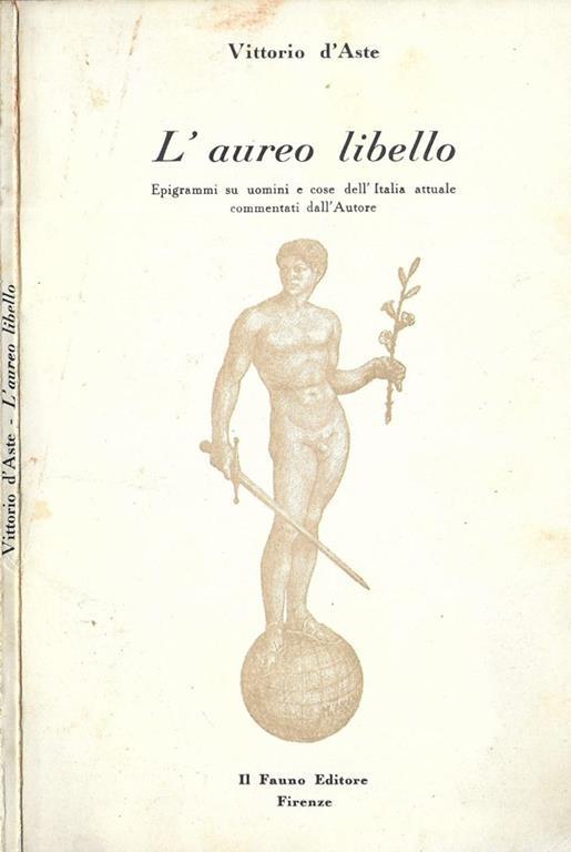 L' aureo libello - Vittorio D'Aste - copertina