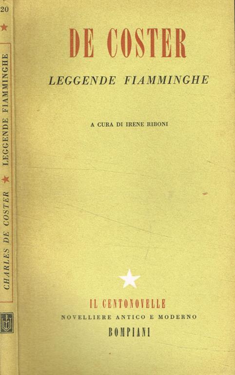 Leggende fiamminghe - Charles De Coster - copertina