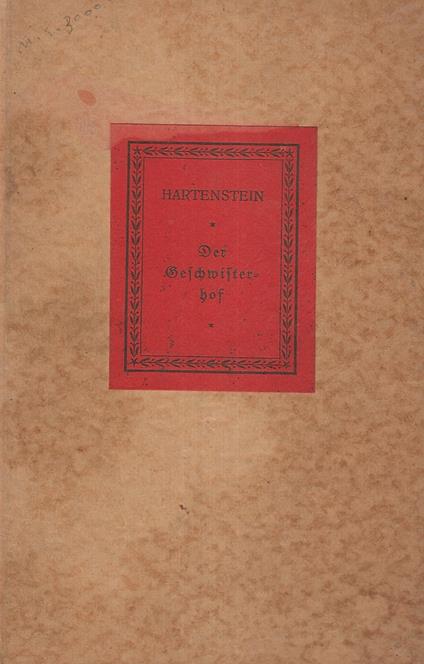 Der Geschwisterhof - Anna Hartenstein - copertina