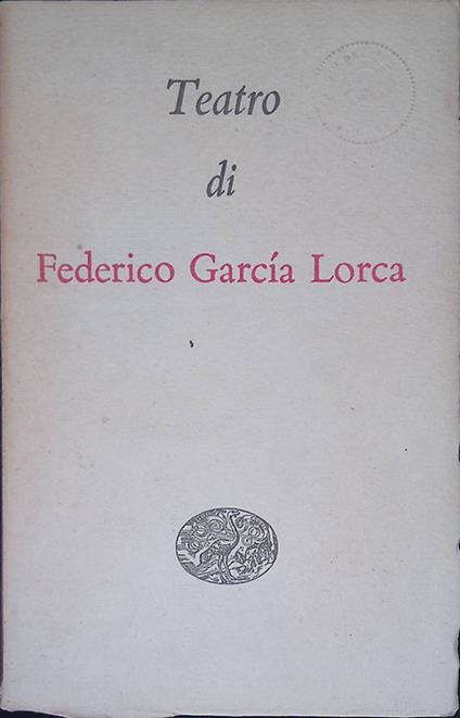 Teatro - Federico García Lorca - copertina