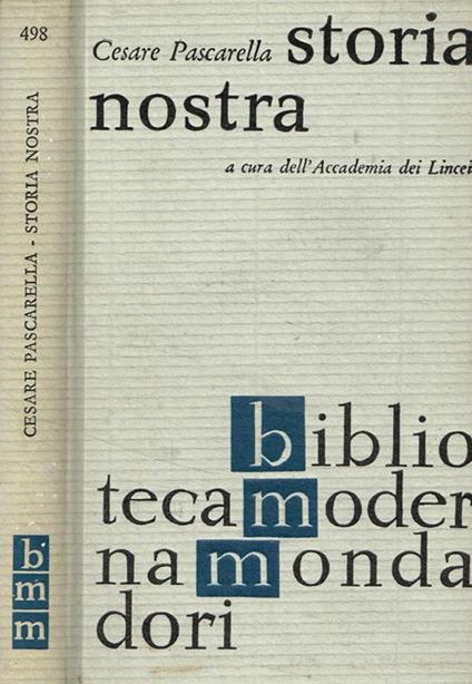 Storia nostra - Cesare Pascarella - copertina