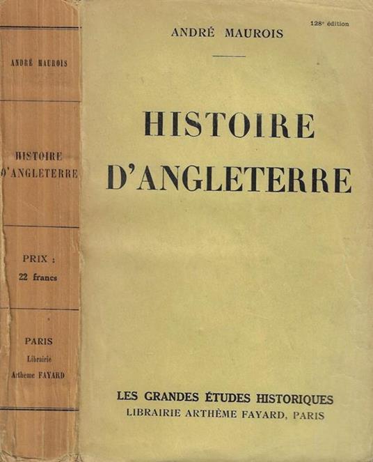 Histoire d'Angleterre - André Maurois - copertina
