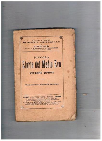 Piccola storia del Medio Evo - Vittore Duruy - copertina