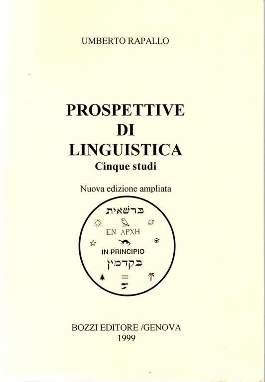 Prospettive di Linguistica. Cinque studi. Nuova edizione ampliata - Umberto Rapallo - copertina