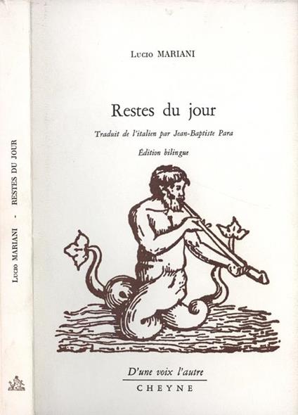Restes du jour - Lucio Mariani - copertina