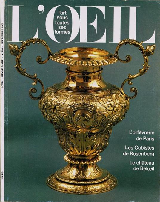 L' Oeil. Revue d'Art mensuelle - Année 1979 - copertina