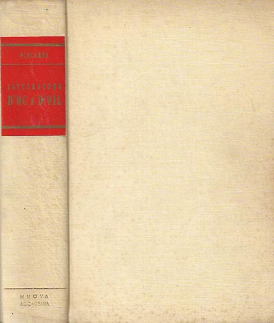 Storia delle letterature d’oc e d’oil - Antonio Viscardi - copertina