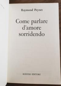 Come parlare d’amore sorridendo - Raymond Peynet - copertina