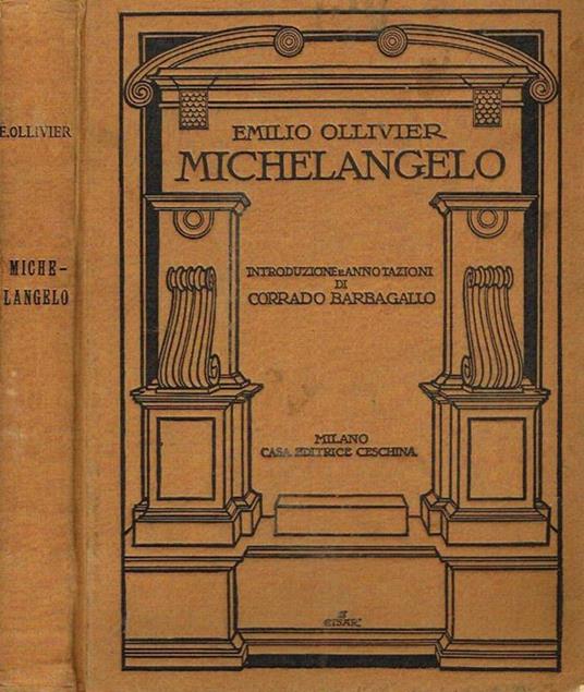 Michelangelo - Émile Ollivier - copertina