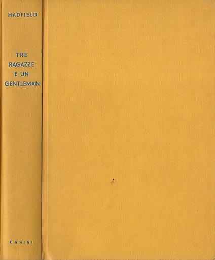 Tre ragazze e un gentleman - John Hadfield - copertina