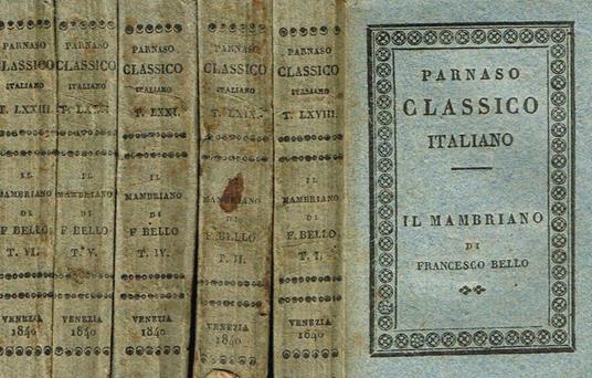Il Mambriano Tomo I II IV V Vi - Francesco Bello - copertina