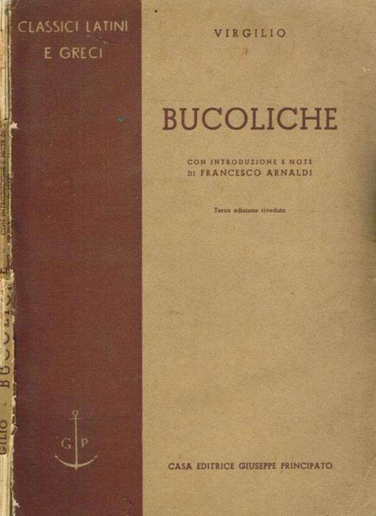 Bucolica - Publio Virgilio Marone - copertina