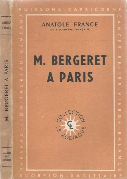 M. Bergeret a Paris - Anatole France - copertina
