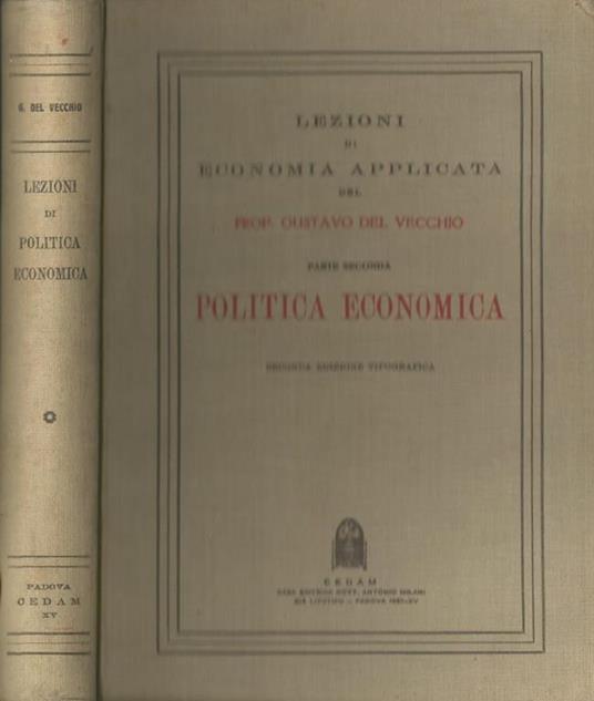 Lezioni di economia applicata Parte II - copertina