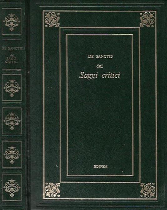 Dai saggi critici - Francesco De Sanctis - copertina