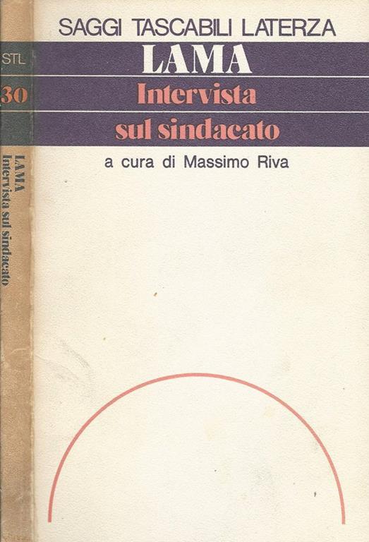 Intervista sul sindacato - Luciano Lama - copertina