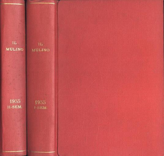Il Mulino Anno 1955 I sem II sem - copertina