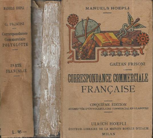 Français Correspondance Commerciale - Gaetano Frisoni - copertina