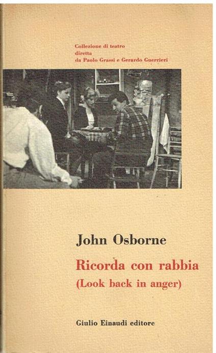 Ricorda con rabbia - John Osborne - copertina