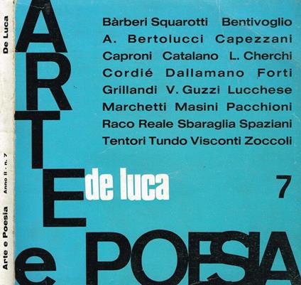 Arte e poesia. Rivista di arte e poesia contemporanea anno II n.7 - Alessandro Bonsanti - copertina