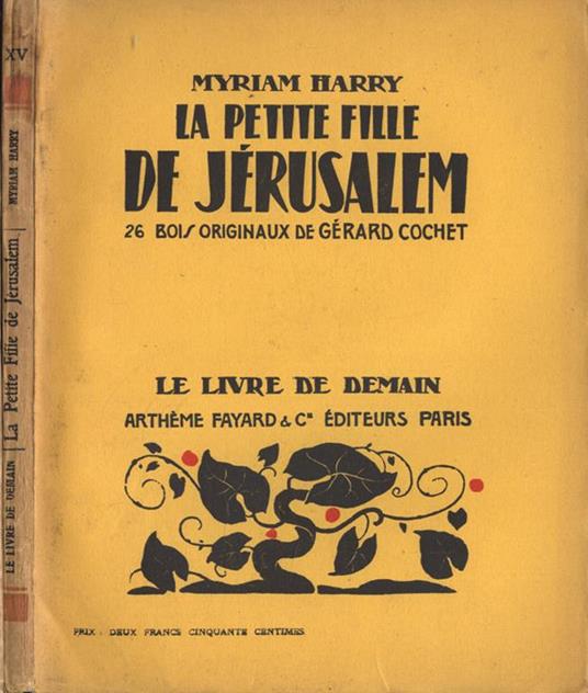 La petite fille de Jèrusalem - Myriam Harry - copertina