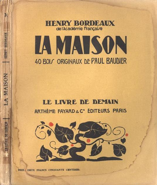 La maison - Henry Bordeaux - copertina