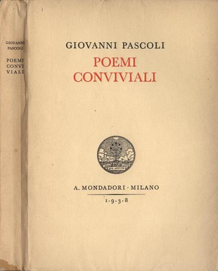 Poemi conviviali - Giovanni Pascoli - copertina