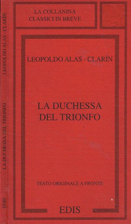 La duchessa del trionfo (un documento) - Leopoldo Alas-Clarin - copertina