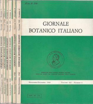 Giornale Botanico Italiano Annata 1968 - copertina