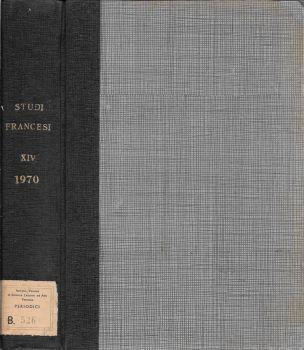 Studi francesi (Miscellanea). Rivista quadrimestrale dedicata alla cultura e civiltà letteraria della Francia - copertina
