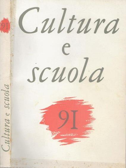 Cultura e scuola Anno XXIII-N.91 1984 - Umberto Bosco - copertina