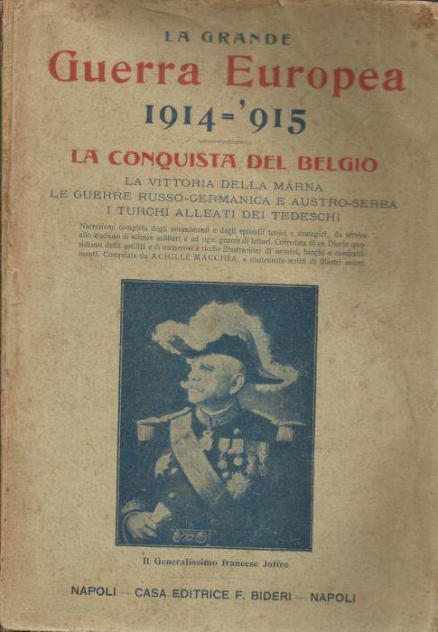 La Grande Guerra Europea 1914-1915 - copertina
