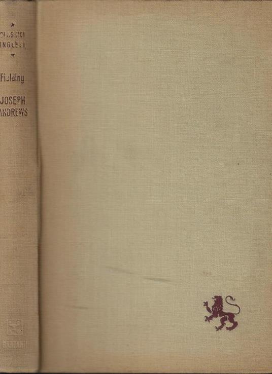 La storia delle avventure in Joseph Andrews e del suo amico Messer Abraham Adams - Henry Fielding - copertina