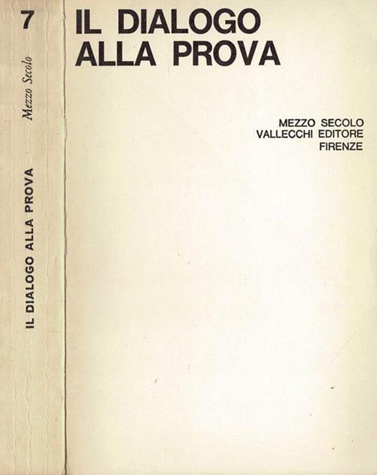 Il dialogo alla prova - Mario Gozzini - copertina