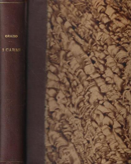 I carmi (miscellanea) - Q. Flacco Orazio - copertina